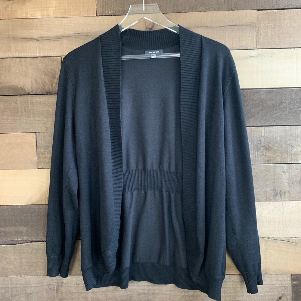 Black , long sleeve cardigan